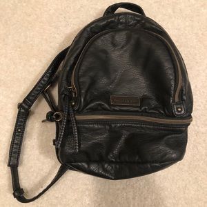 mini black backpack